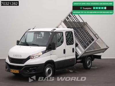 Iveco Daily 35S16 Automaat 3 zijdige Kipper Dubbel Cabine 3.5t trekhaak Benne Kieper Tipper Airco Trekhaa en vente par BAS World B.V.