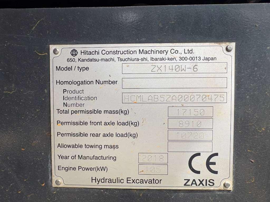 Hitachi ZX 140 W-6 (3 Pieces available) Photo 7