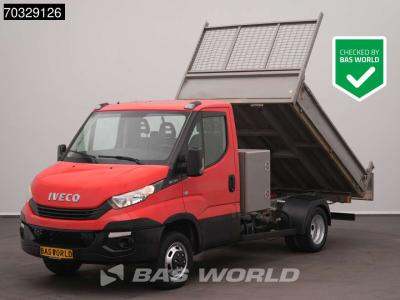 Iveco Daily 35C12 Kipper met Kist Dubbellucht 3,5t Trekhaak Airco Cruise Euro6 Tipper Benne Kieper A/C To en vente par BAS World B.V.
