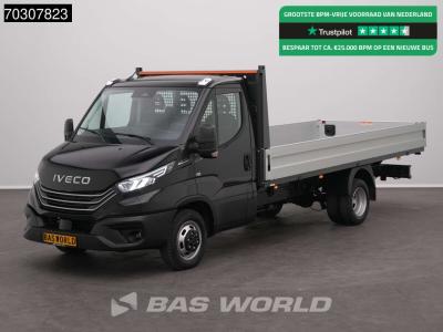 Iveco Daily 35C21 3.0L Automaat Dubbellucht 210PK Open Laadbak ACC LED Airco Camera CarPlay Parkeersensor en vente par BAS World B.V.