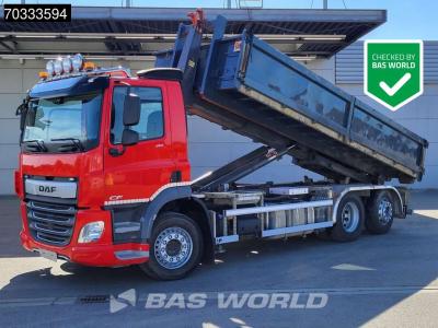 Daf CF 410 CF 6X2 AJK HL20-6180 containersystem Day cab Lift+steering axle Euro 6 en vente par BAS World B.V.