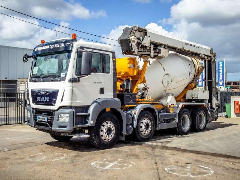 Man TGS 32.400BB+LIEBHERR 8M³+BAND/TAPIS 16m Photo 2