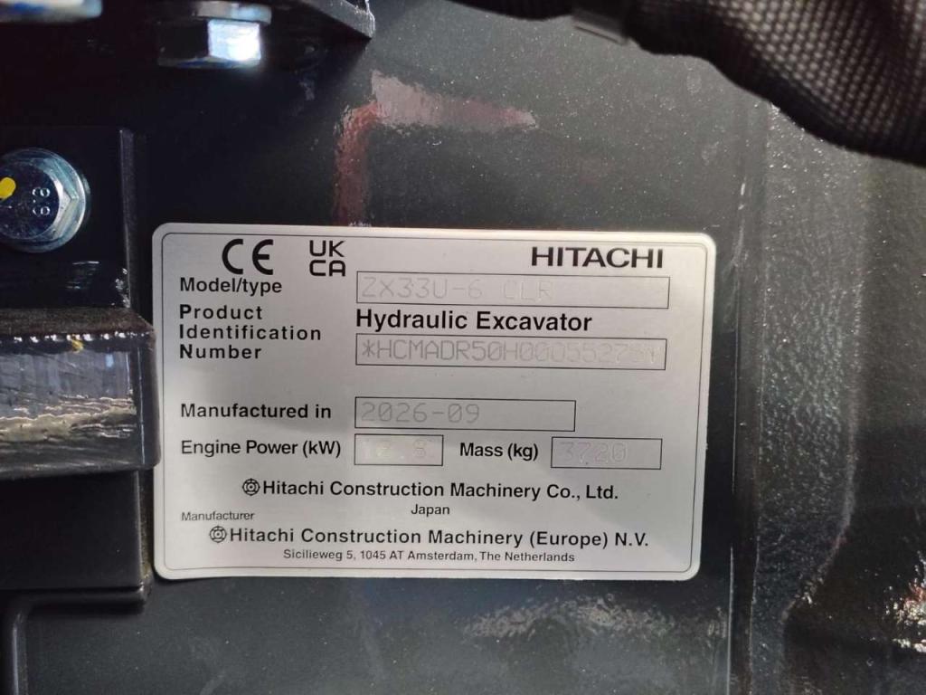Hitachi ZX 33U-6 CLR Photo 10