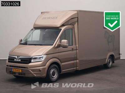Man TGE 3.180 Automaat Paardenwagen Hengstenuitvoering Trekhaak LED Airco Cruise Camera Euro6 Horsetruc en vente par BAS World B.V.