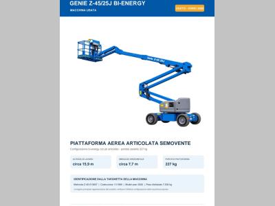 Genie Z45 25J BI ENERGY en vente par Palma Rappresentanze