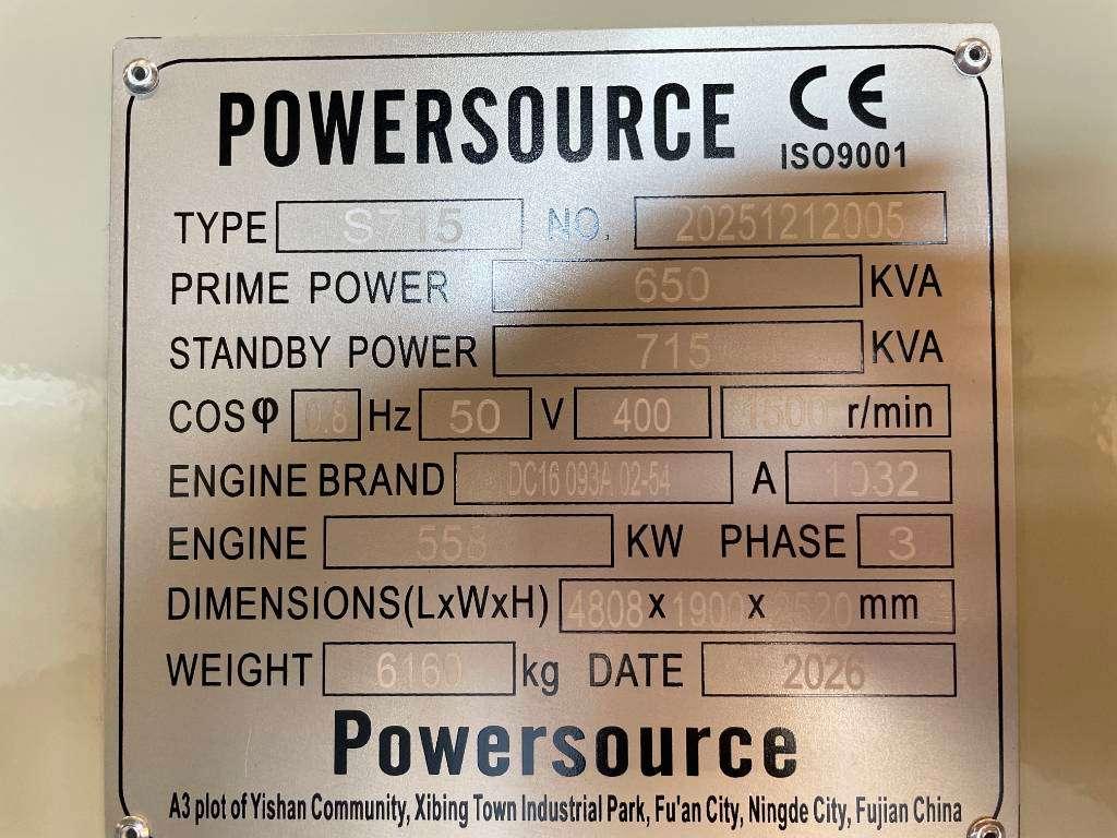 Scania DC16 093A - 715 kVA Generator - DPX-19765 Photo 6