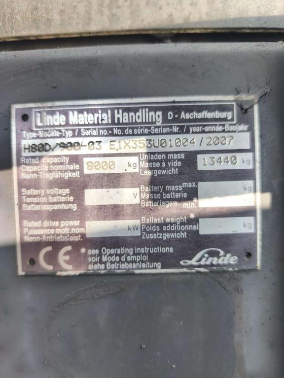 Linde H80D-03/900 Photo 5