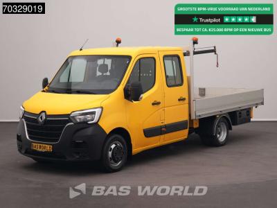 Renault Master 165PK Dubbel Cabine Dubbellucht Open Laadbak 3,5t Trekhaak LED Airco Cruise Euro6 Pritsche P en vente par BAS World B.V.