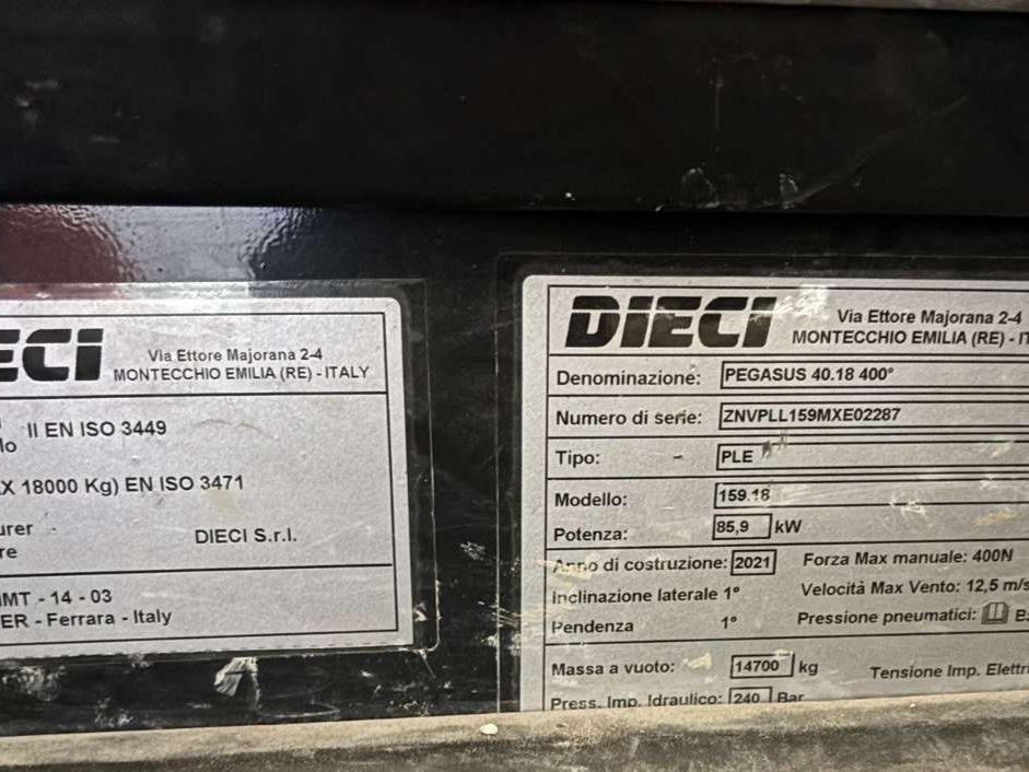 Dieci PEGASUS 40.18  400° Photo 9
