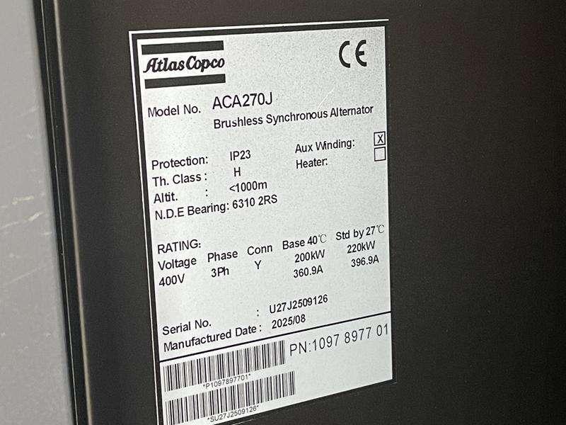 Atlas Copco QES 250 CUD 50HZ 100V CE Photo 15