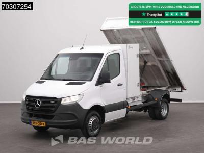 Mercedes Sprinter 515 CDI Kipper met Kist Dubbellucht 3,5t Trekhaak Airco Cruise Camera APK 11-2026 Euro6 Ti en vente par BAS World B.V.