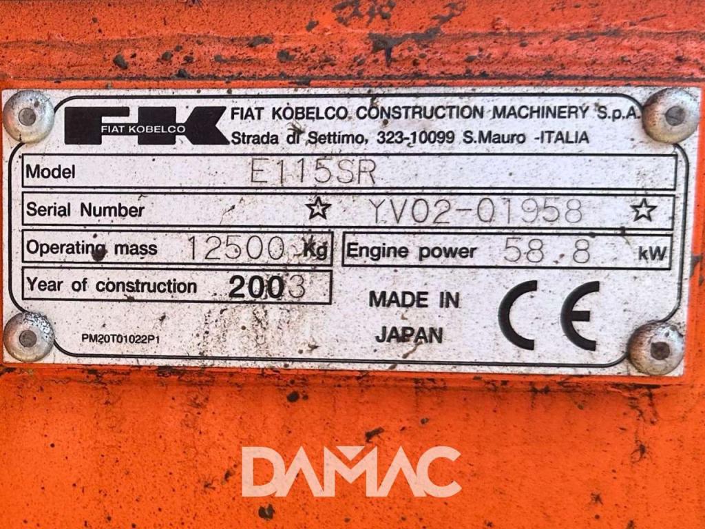 Fiat Kobelco E115SR Photo 24
