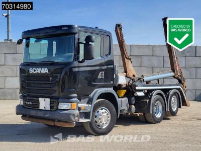 Scania G410 G 6X2 19tons HIAB MultiLift Lift+Steering axle 3-pedals Euro 6 en vente par BAS World B.V.