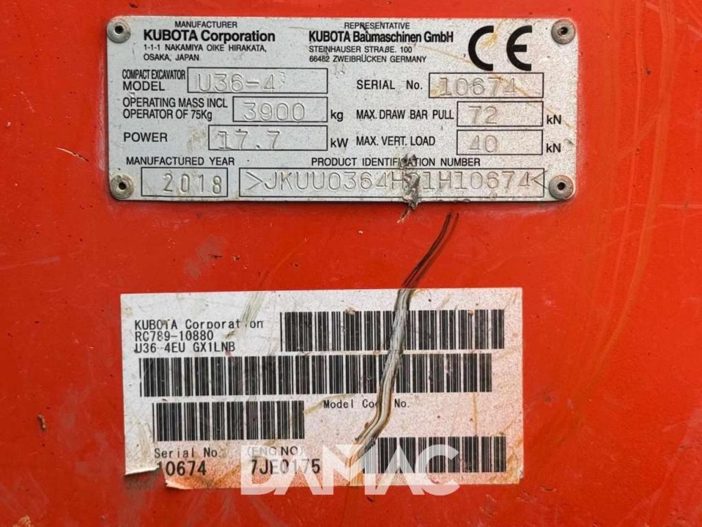 Kubota U36-4 Photo 28
