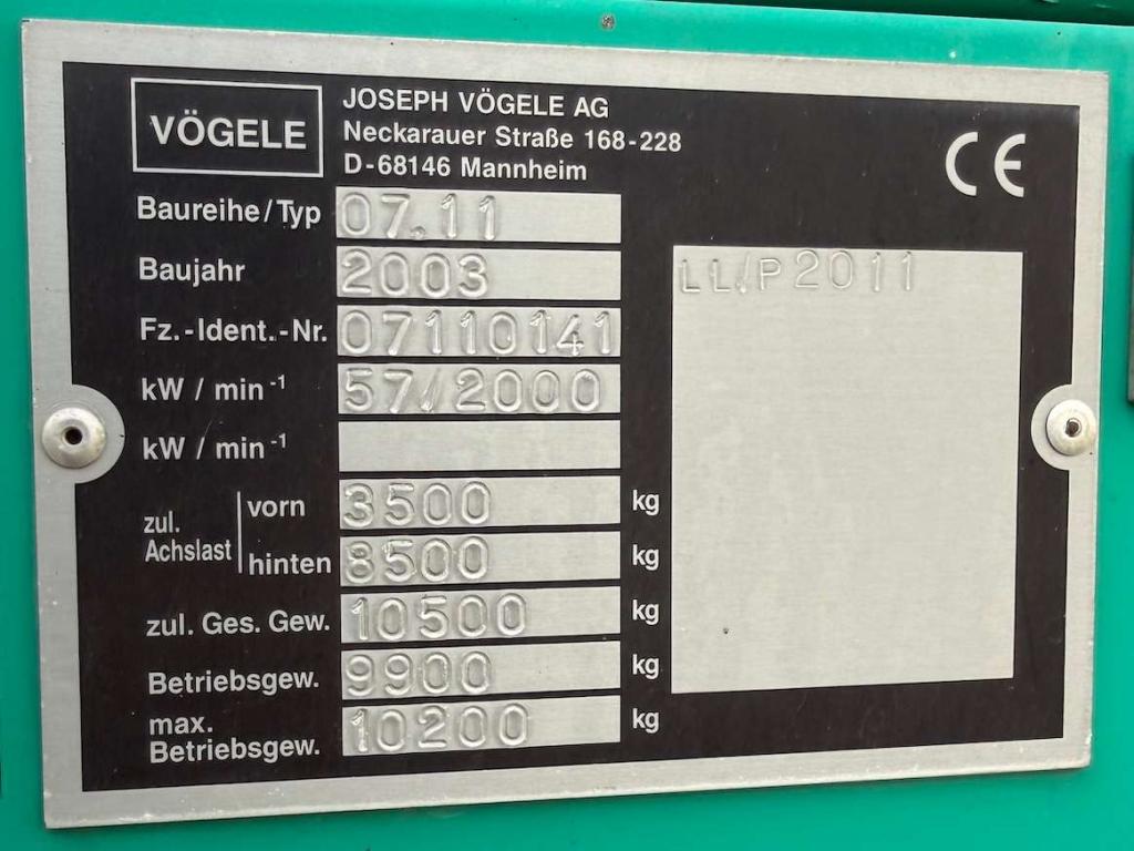 Vogele SUPER1203 Photo 3