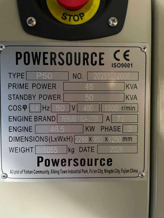 Perkins 1103A-33TG1 - 50 kVA Generator - DPX-19803 Photo 7