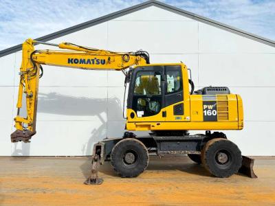 Komatsu PW160-8 - Triple Boom / Blade / Hammer Lines en vente par Boss Machinery