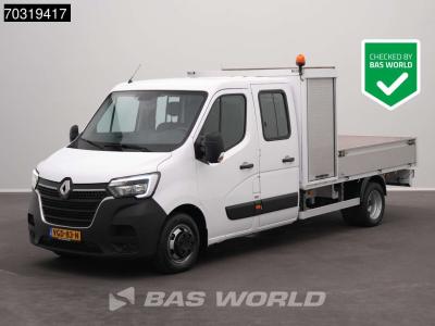 Renault Master 145PK Dubbel Cabine Open Laadbak met Kist Dubbellucht 3,5t Trekhaak LED Airco Cruise Zwaaila en vente par BAS World B.V.