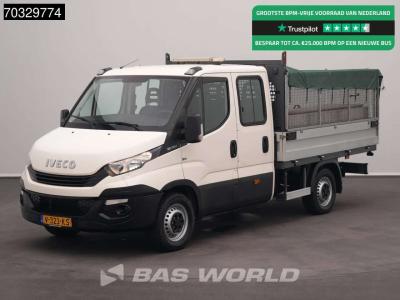 Iveco Daily 35S12 Dubbel Cabine Open Laadbak 3,5t Trekhaak Airco Euro6 Pritsche Pickup Open Box Airco Tre en vente par BAS World B.V.