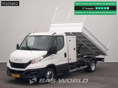 Iveco Daily 35C14 Kipper Kist 3,5t Trekhaak Airco Cruise Euro6 Tipper Benne Kieper Airco Trekhaak Cruise en vente par BAS World B.V.