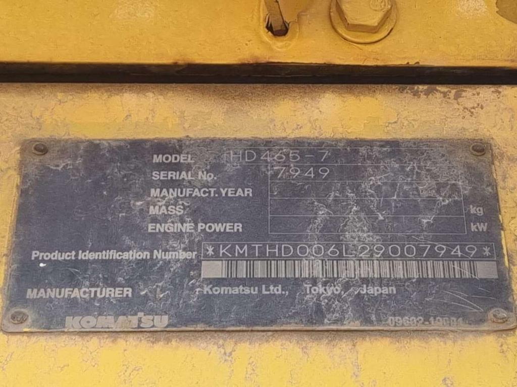 Komatsu HD465-7 Photo 9