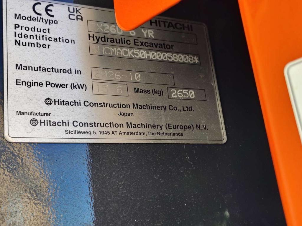 Hitachi ZX 26U-6 YR Photo 11