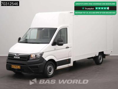 Man TGE 3.100 433cm Bakwagen Achterdeuren Zijdeur Camera Euro6 Meubelbak Koffer Verkoopwagen Pakketwage en vente par BAS World B.V.