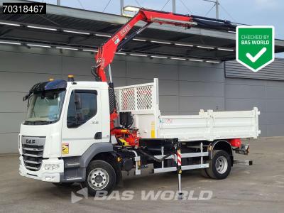 Daf XB 260 4X2 FASSI F110B.0.22 Active Kran Crane 6m3 tipper Automatic ACC Euro 6 en vente par BAS World B.V.