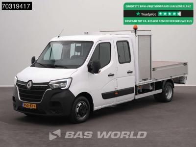 Renault Master 145PK Dubbel Cabine Open Laadbak met Kist Dubbellucht 3,5t Trekhaak LED Airco Cruise Zwaaila en vente par BAS World B.V.