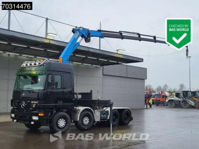 Mercedes-Benz Actros 2653 8X4 Manual! Retarder Full-Steel HMF 2223 K4 Remote Kran Crane Big-Axle Euro3 en vente par BAS World B.V.