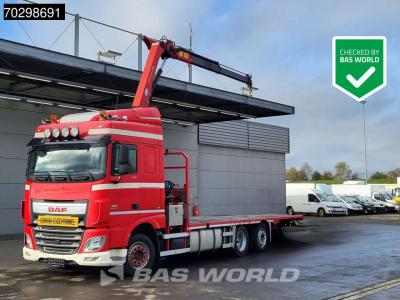 Daf XF 440 XF 6X2 Transporter HMF 900-K2 Crane Kran Winch Lift-Lenkachse Euro 6 en vente par BAS World B.V.