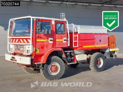 Renault M 180 4X4 4x4 Fire Truck Camiva CCFM 180 Full Steel Manual Firetruck Brandweerwagen en vente par BAS World B.V.
