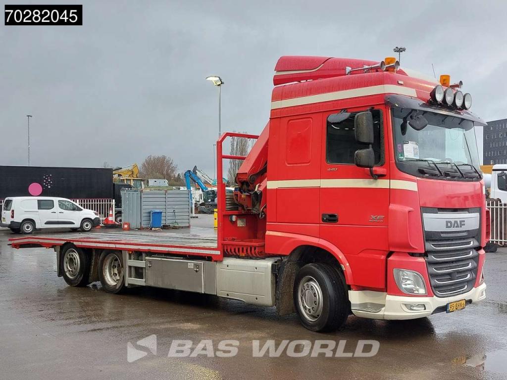 Daf XF 440 6X2 NL-Truck Transporter HMF 900-K2 Kran Winch Lift-Lenkachse Euro 6 Photo 13