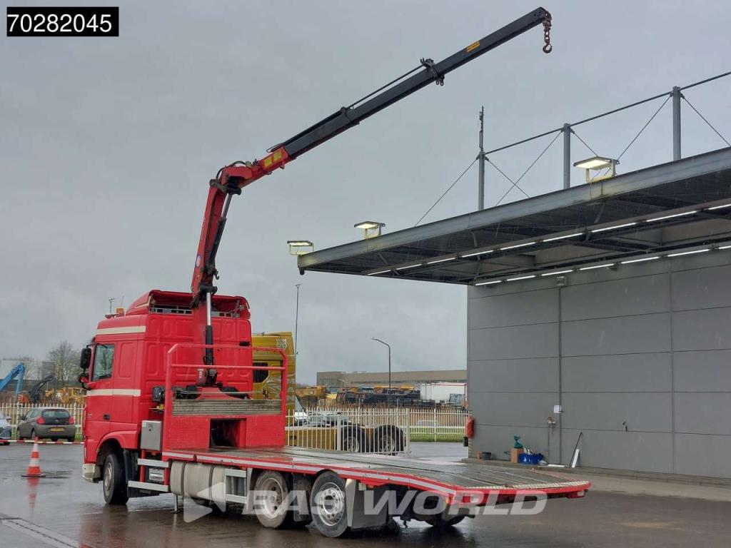 Daf XF 440 6X2 NL-Truck Transporter HMF 900-K2 Kran Winch Lift-Lenkachse Euro 6 Photo 2