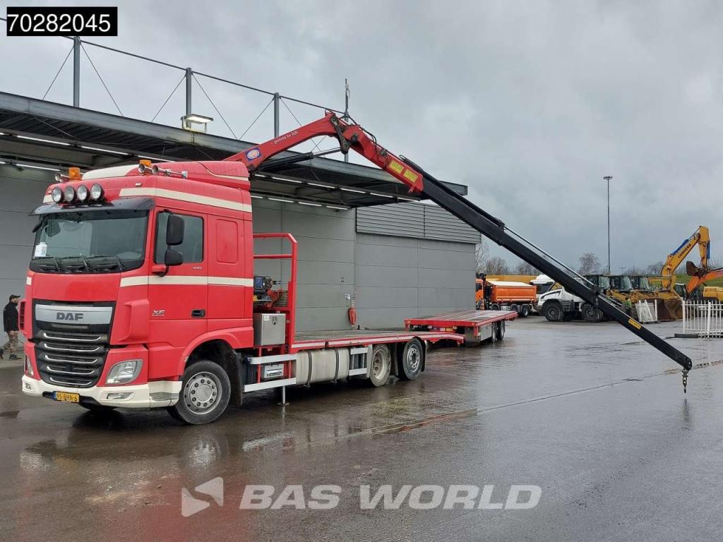 Daf XF 440 6X2 NL-Truck Transporter HMF 900-K2 Kran Winch Lift-Lenkachse Euro 6 Photo 6