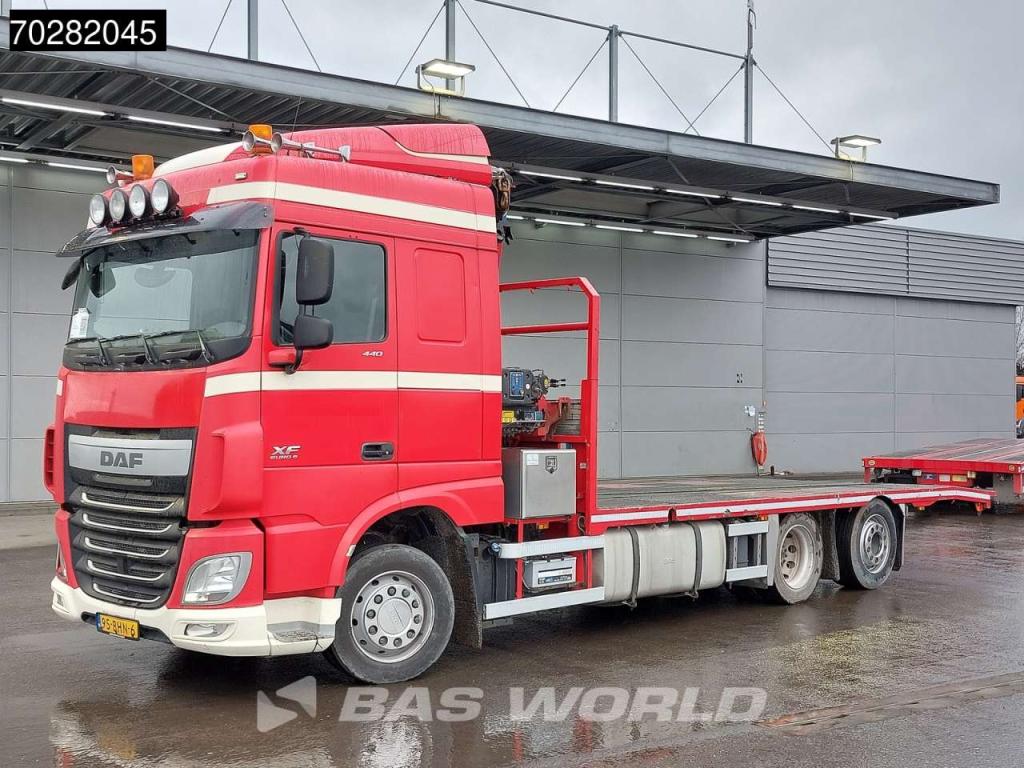 Daf XF 440 6X2 NL-Truck Transporter HMF 900-K2 Kran Winch Lift-Lenkachse Euro 6 Photo 8