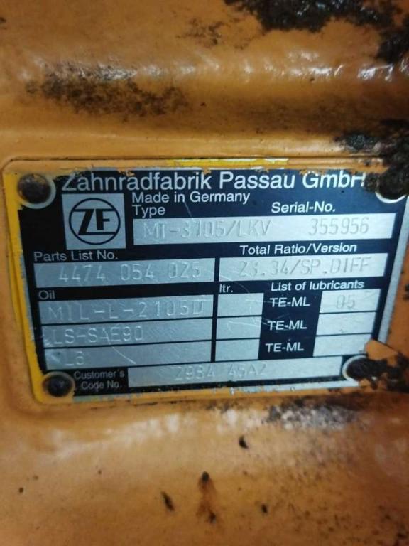 Essieu avant pour ZF MT-3105/LKV Photo 6
