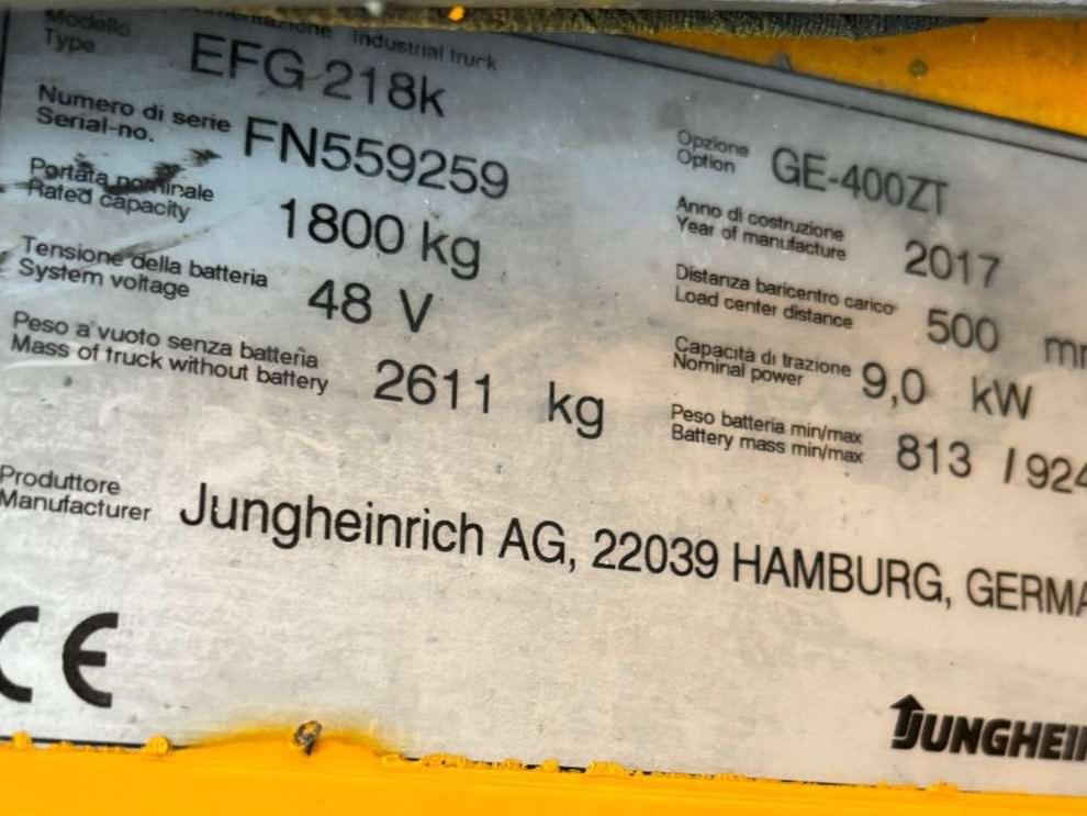 Jungheinrich EFG 218k Photo 8