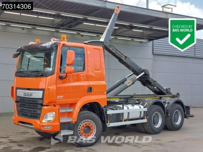 Daf CF 460 6X4 25Tons AJK containersystem Steelsuspension Big-Axle Automatic Euro 6 en vente par BAS World B.V.