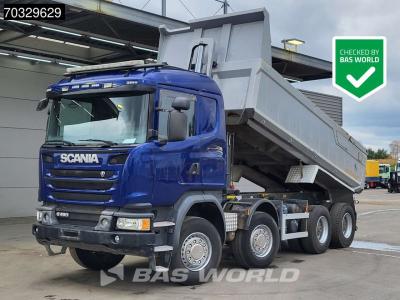 Scania G490 G 8X4 12m3 tipper Steelsuspension Big-Axle Retarder Euro 6 en vente par BAS World B.V.