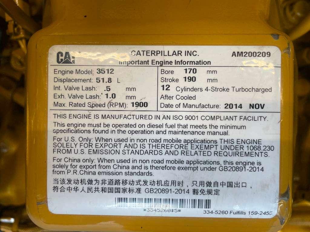 Caterpillar 3512 - 1250 kVA Used Generator - DPX-12661 Photo 21