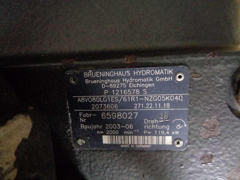 Pompe hydraulique pour Rexroth A8VO80LG1ES Photo 2