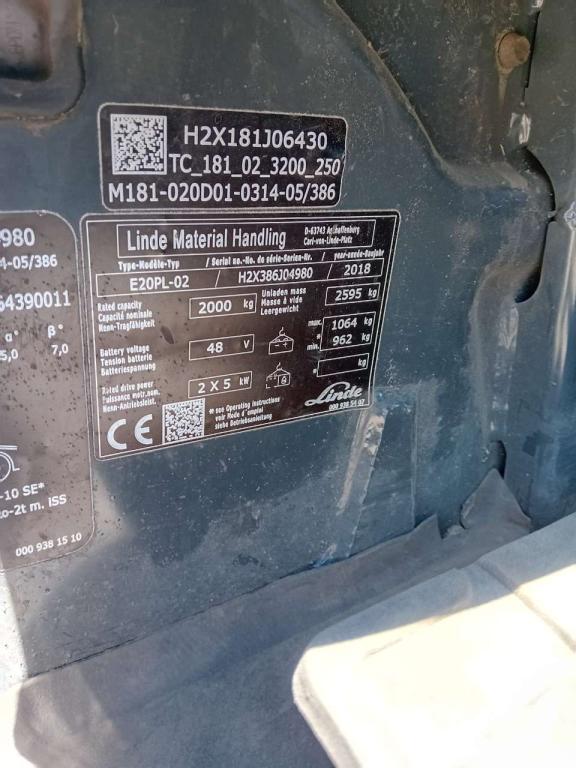 Linde E20PL-02 Photo 5