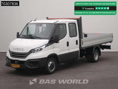 Iveco Daily 35C21 3.0L Open Laadbak Dubbel Cabine 210PK Dubbellucht t ACC LED Airco Camera CarPlay 3,5t T en vente par BAS World B.V.