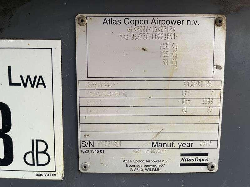 Atlas Copco XAS 87 KD Photo 4