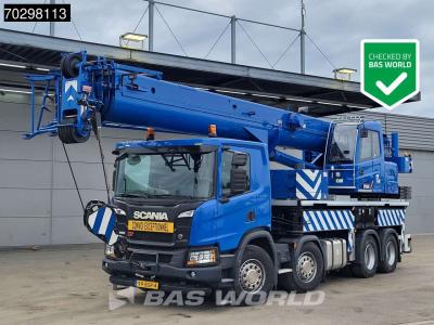 Scania P450 P 8X4 Palfinger/SANY SPC500E Telescopic Crane Retarder Navi Automatic Euro 6 en vente par BAS World B.V.