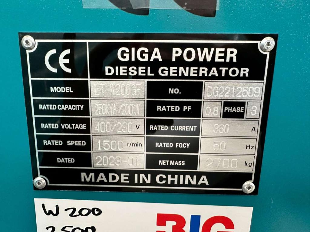 Giga Power LT-W200GF 250KVA silent set Photo 10