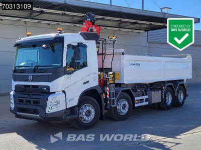 Volvo FMX 420 FMX 8X4 NEW RHD! Fassi F145Z.0.22 E-ACTIVE Crane 13m3 KH-Kipper VEB+ Euro 6 en vente par BAS World B.V.