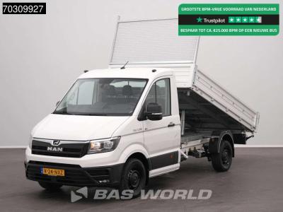 Man TGE 3.180 BPM VRIJ!! 3-Zijdige Kipper 180PK Automaat Navi Airco Cruise Euro6 Tipper Benne Kieper Ai en vente par BAS World B.V.