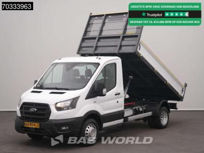 Ford Transit 165pk Kipper Dubbellucht 3,5t Trekhaak Airco Camera Euro6 Tipper Benne Kieper Airco Trekhaa en vente par BAS World B.V.